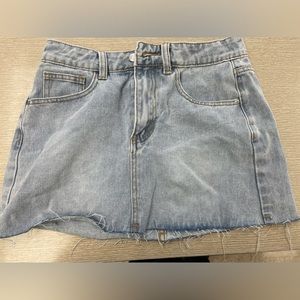 Denim mini skirt